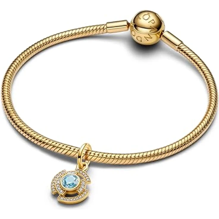 PANDORA Moments Marvel Iron Man Arc Reaktor Charm-Anhänger, 14K vergoldet mit Zirkonia und leuchtender Emaille, kompatibel mit ME und Moments, 764216C01 – Bild 3