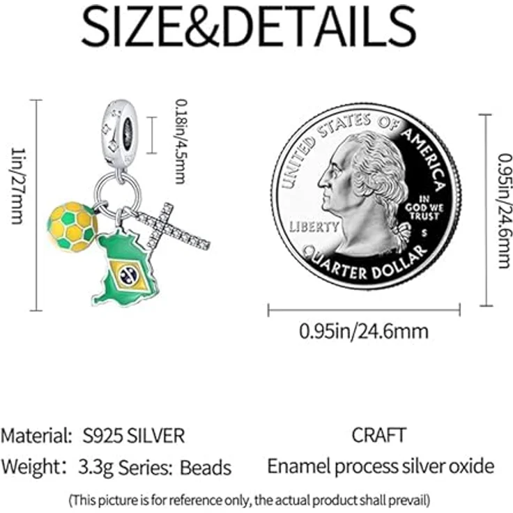 TINSLO Charm Anhänger Damen 925 Sterling Silber, Zirkonia, kompatibel mit Pandora Armband und Halskette für Frauen und Mädchen – Bild 4