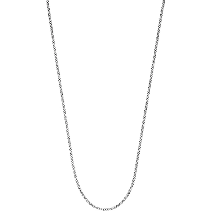 Engelsrufer Keep it so simple Damen Erbshalskette aus 925er Sterling Silber - diamantiert, mit Karabinerverschluss, Länge: 60 cm