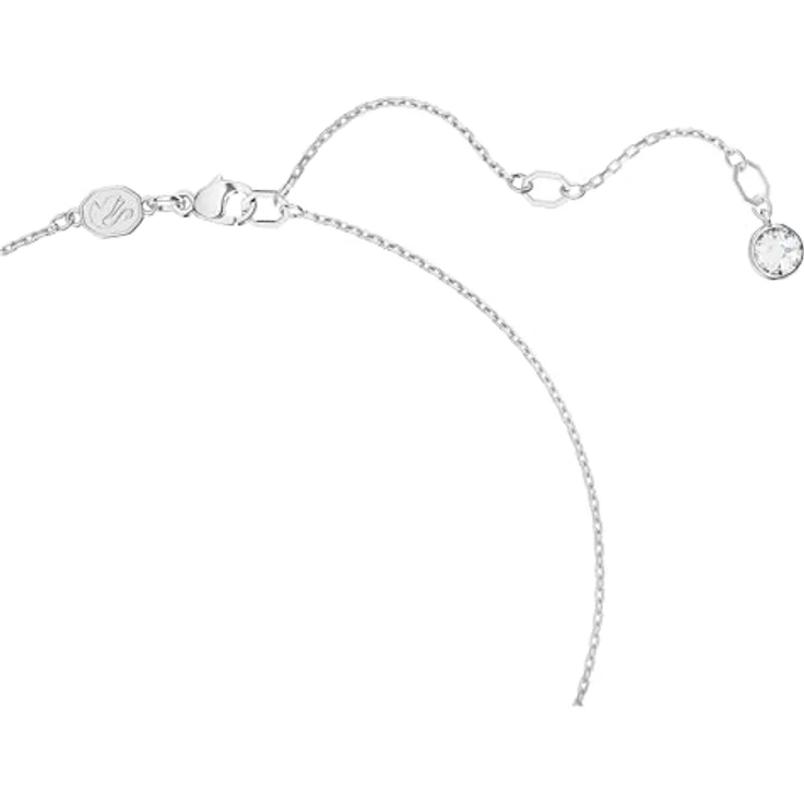 Swarovski Dancing Swan Halskette, Rhodiniert, 38-43 cm, Eleganter Imber-Anhänger mit strahlenden Kristallen – Bild 3