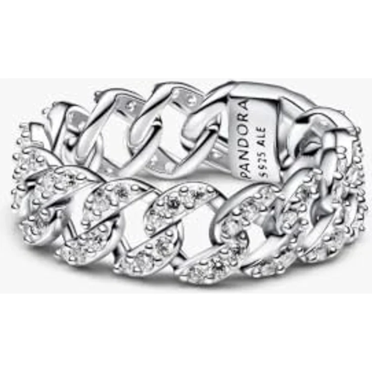 Pandora 193557C01 Kettenring für Damen, 925 Sterlingsilber mit Pavé Zirkonia, aus der Timeless Kollektion, Ringgröße 52 (16,6) – Bild 7