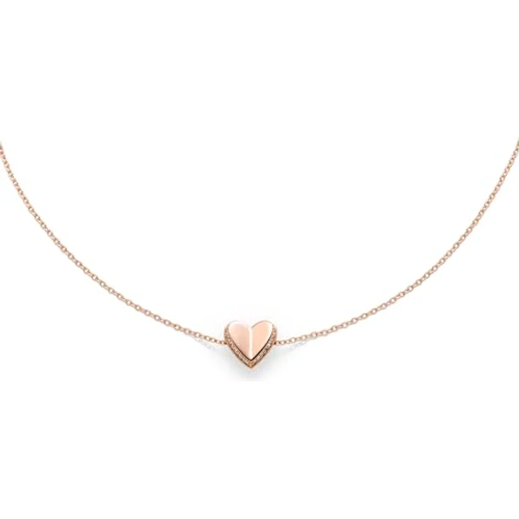 s.Oliver Bracelet - Elegantes Armband aus poliertem 925er Sterlingsilber, roségold, Ankerkette verstellbar bis 20 cm, wasserfest & hautfreundlich – Bild 3