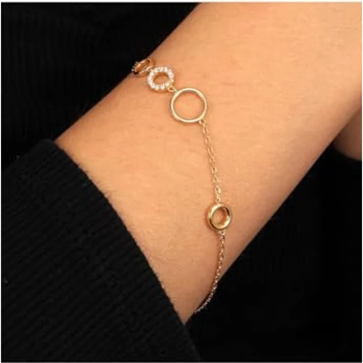 CHRIST Damen-Armband, 925er Silber mit recyceltem Zirkonia, One Size – Bild 3