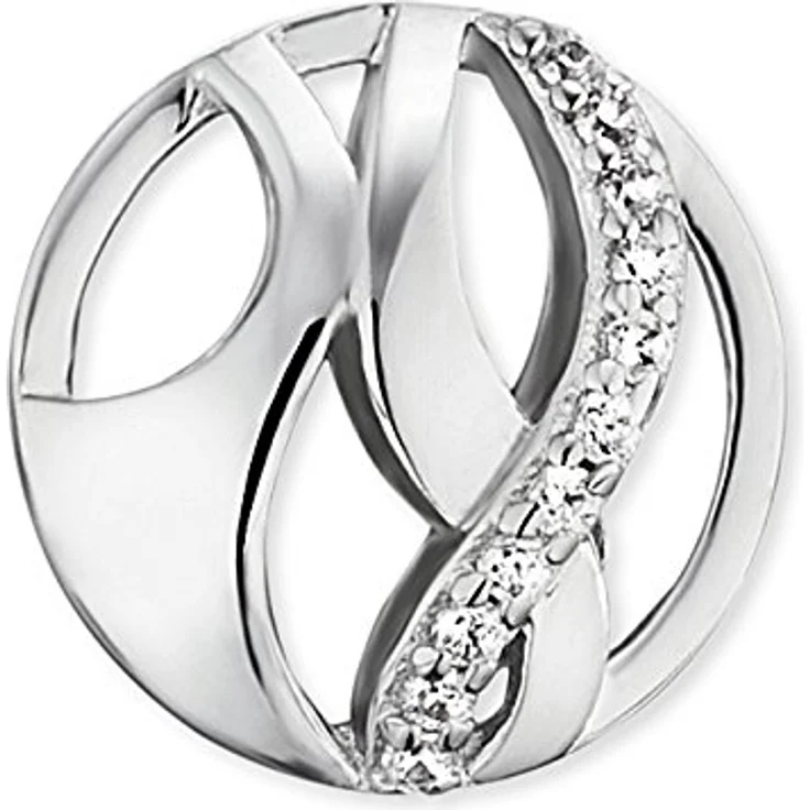 Engelsrufer Paradise Ohrstecker, 925er-Sterlingsilber mit 22 weißen Zirkonia, Größe 10 mm – Bild 2