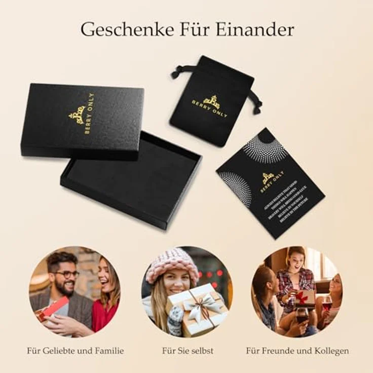 Berry Only Verstellbare Halskette Damen Gold mit Buchstaben, 45 cm, rot – Geschenkidee für Frauen zu Geburtstagen, Valentinstag und Weihnachten – Bild 5