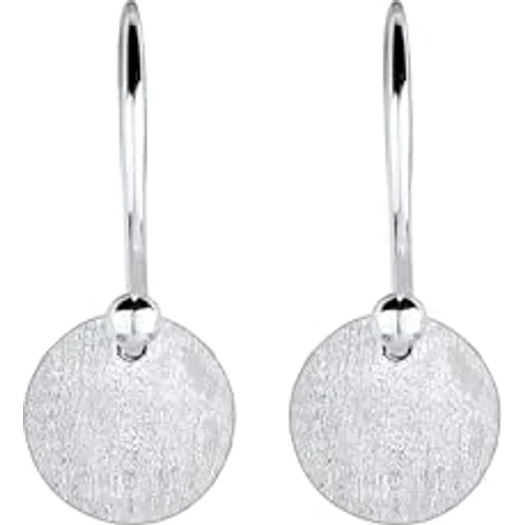 Elli Ohrringe Damen Geo Minimal Trend Matt, 925 Sterling Silber, handgefertigt, anlaufgeschützt – Bild 2