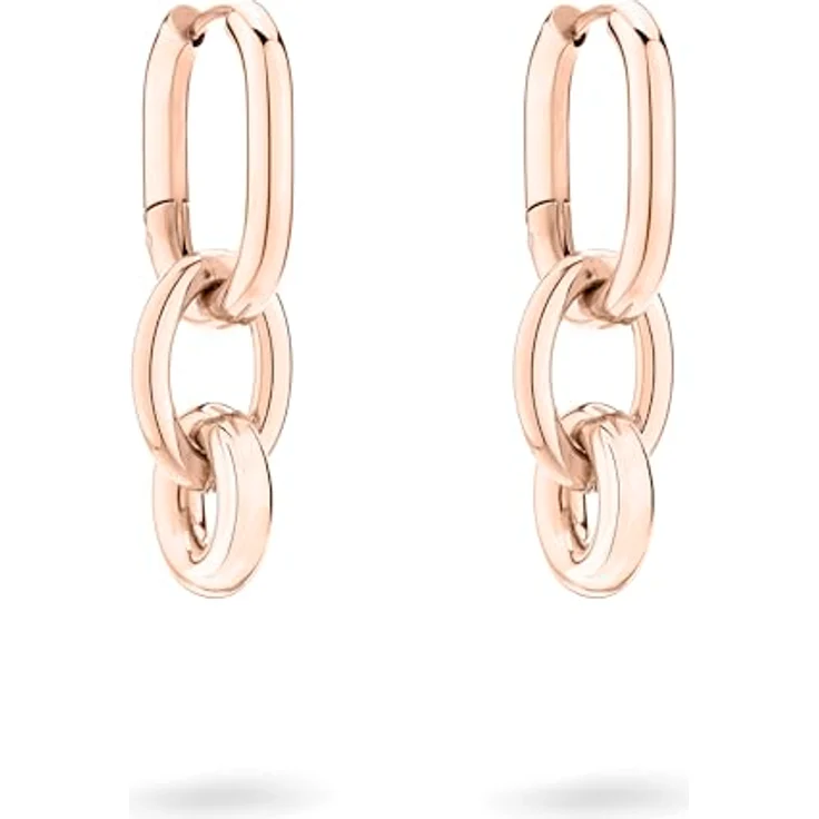 Liebeskind Creolen LJ-1510-E-28, Roségold Edelstahl Ohrringe mit IP-Goldbeschichtung und Klappverschluss – Bild 2