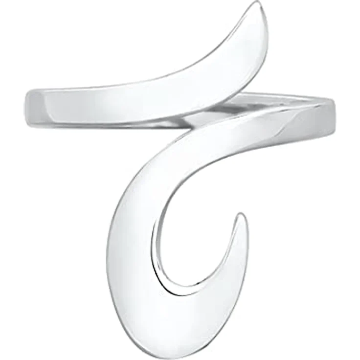 Elli Wickelring verstellbar mit ornamentalem Design, 925 Silber, Größen 52-58 – Bild 2