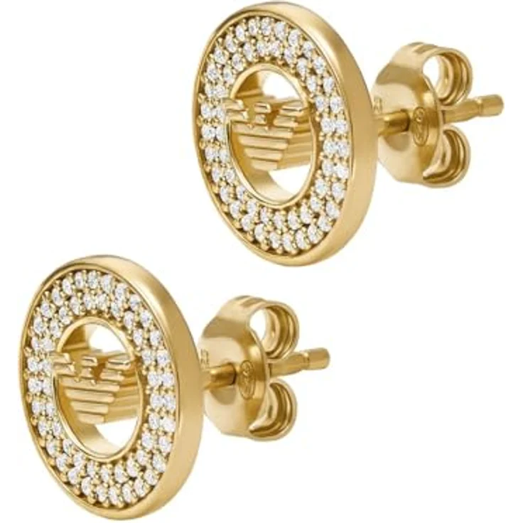 Emporio Armani KEY BASICS EAGLE CORE Ohrstecker, Silber 925 mit Zirkonia (synth) – Bild 1