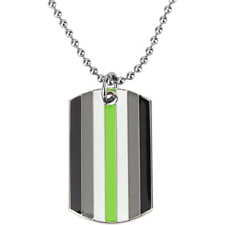 Sinwinkori Agender-Stolz Erkennungsmarke Anhänger Halskette, Modeschmuck 60 cm, Geschenk für Stolz und Liebe, Einzelverpackung – Bild 1