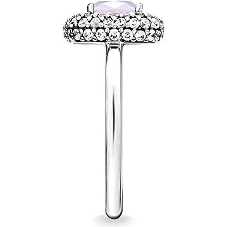Thomas Sabo Damenring TR2287-347-7-52, 925er Sterlingsilber, Ringgröße 52, trendiges Design mit Glaselementen – Bild 4