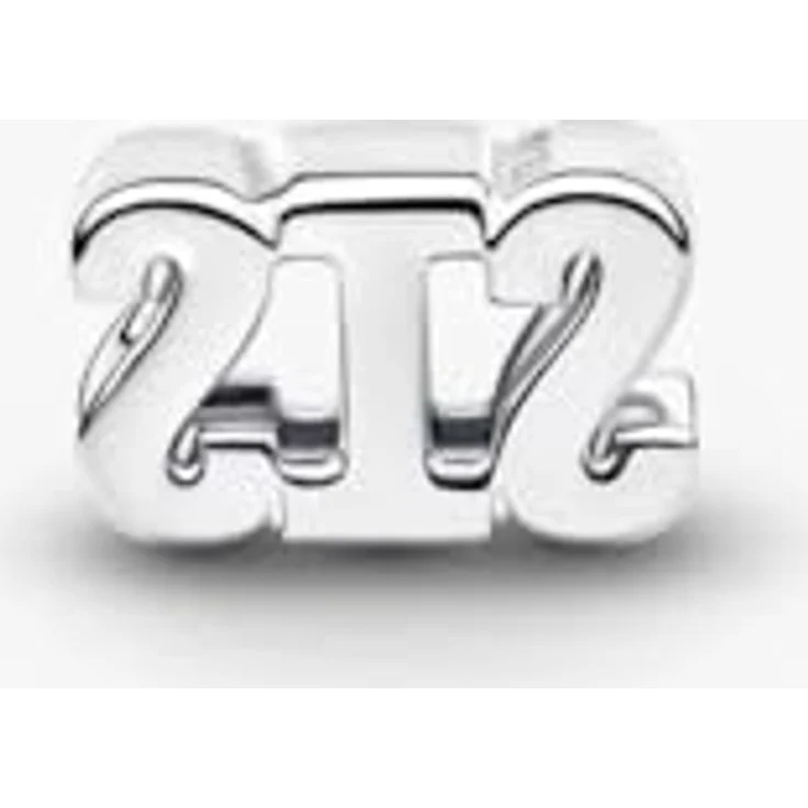 PANDORA Charm Schriftzug "Sis" aus 925 Sterling Silber mit Cubic Zirkonia, Buchstaben Anhänger, kompatibel mit Moments, 794454C01 – Bild 2