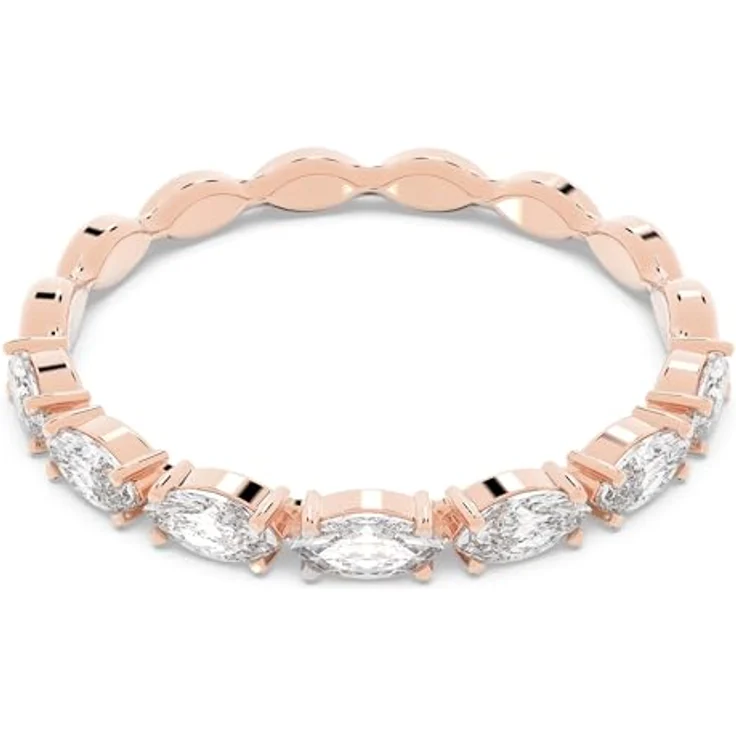 SWAROVSKI Damenring Edelstahl, Kristall, rosevergoldet, Ringgröße 50, 5366573 – Bild 1