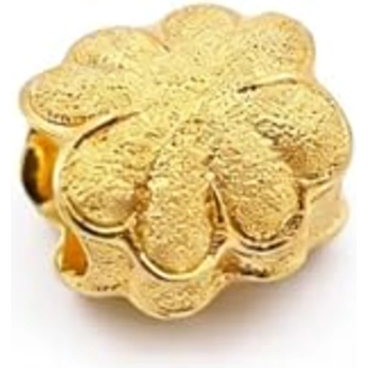 Anduonie Charms Silber 925 Charm Gold Stopper Beads, roter Charm Anhänger mit vierblättrigem Kleeblatt, kompatibel mit europäischen Armbändern und Halsketten für Frauen – Bild 1