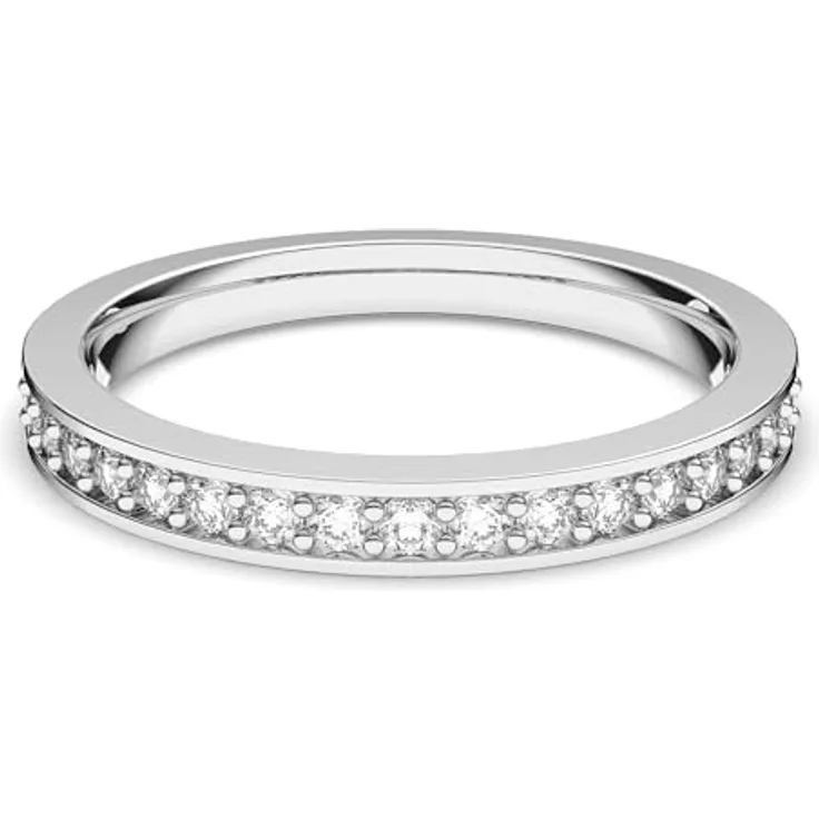 Swarovski Fingerring Matrix Tennis, mit Swarovski® Kristall, elegant und zeitlos