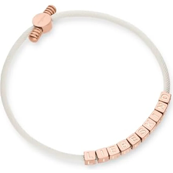 LIEBESKIND BERLIN Bracelet, Elegantes Armband aus poliertem Edelstahl in IP Roségold, verstellbar bis 21 cm, wasserfest & hautfreundlich – Bild 2