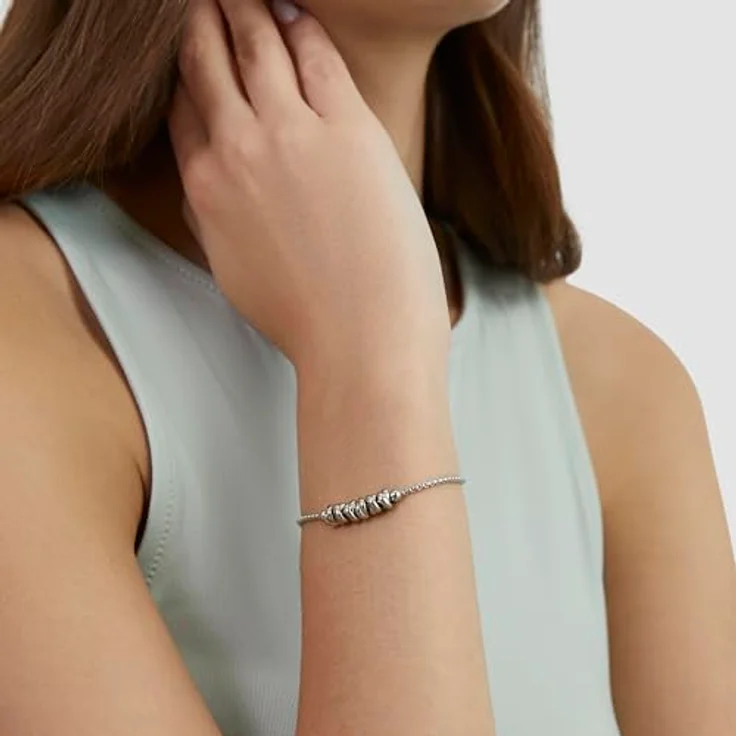 s.Oliver Bracelet, Elegantes Armband aus poliertem Edelstahl, silber, verstellbar bis 20 cm, wasserfest & hautfreundlich – Bild 2