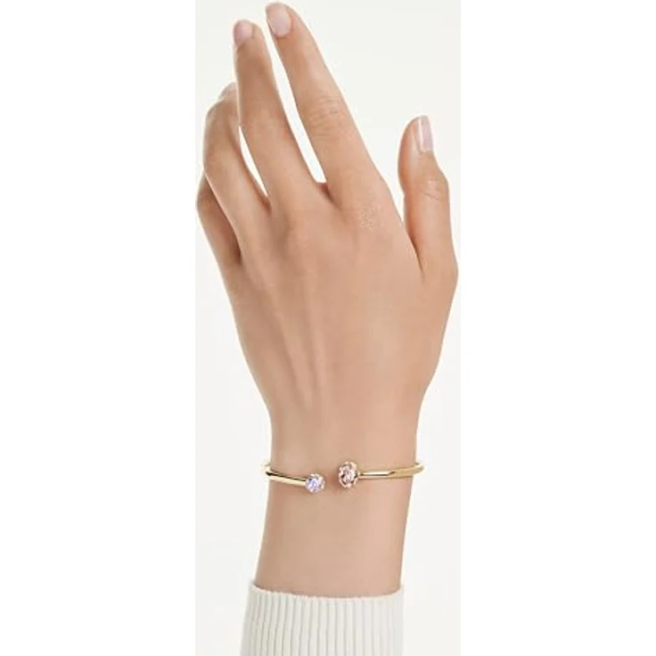 Swarovski Chroma Armreif, Mehrfarbige Kristalle mit Goldlegierungsschicht – Bild 5