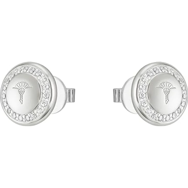 JOOP! Ohrstecker 925 Sterling Silber Damen Ohrschmuck, mit 42 Zirkonia-Elementen, 1 cm, Geschenkbox – Bild 3
