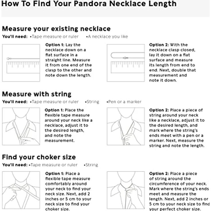 PANDORA Damen-Halskette ohne Anhänger, 43 cm, 925 Sterlingsilber mit Kugelverschluss, Silber – Bild 4