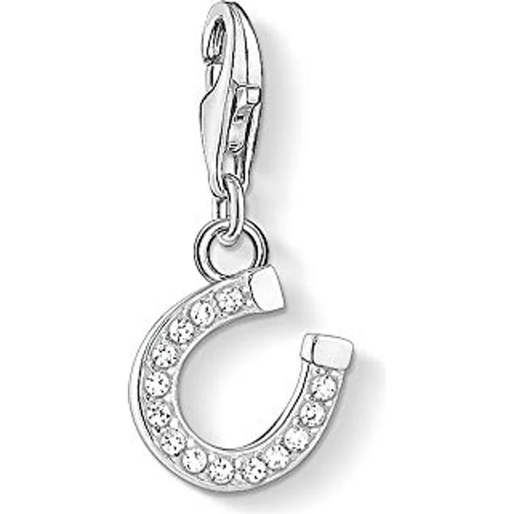 Thomas Sabo Charm-Anhänger Hufeisen, 925 Sterling Silber mit Zirkonia, Charm Club 1795-051-14