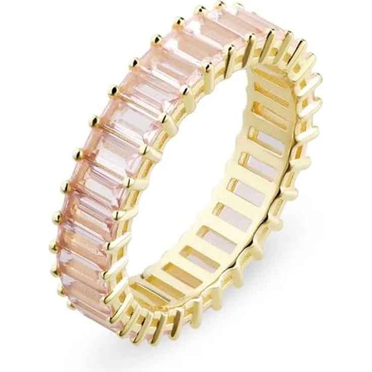 CHRIST Damen-Ring 925er Silber, recycelter Zirkonia 54, Gelbgold 32031288 – Bild 1
