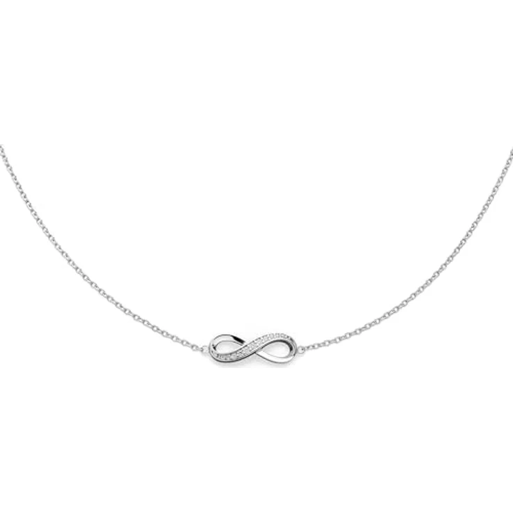 s.Oliver Bracelet, elegantes Armband aus poliertem 925er Sterlingsilber, Ankerkette verstellbar bis 20 cm, wasserfest & hautfreundlich, silber – Bild 3