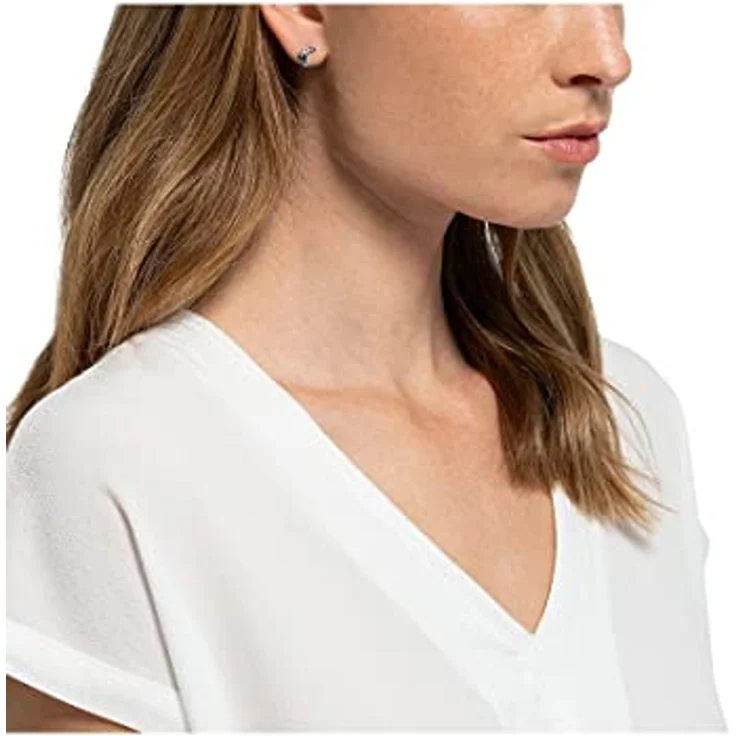 CHRIST Damen-Ohrstecker 375er Weißgold mit 2 Topas, Größe One Size, 0,86 cm Länge – Bild 3