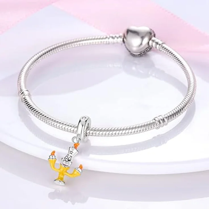 Pandach Damen Charm Anhänger, 925 Sterling Silber mit Zirkonia, kompatibel mit europäischen Armbändern und Halsketten, perfektes Geschenk für Frauen und Mädchen – Bild 2
