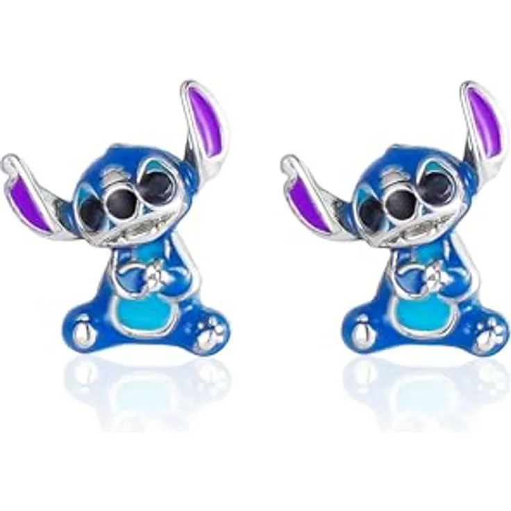 Disney Stitch Ohrringe, Ohrstecker aus 925er Sterlingsilber, zeitloses Design für Damen