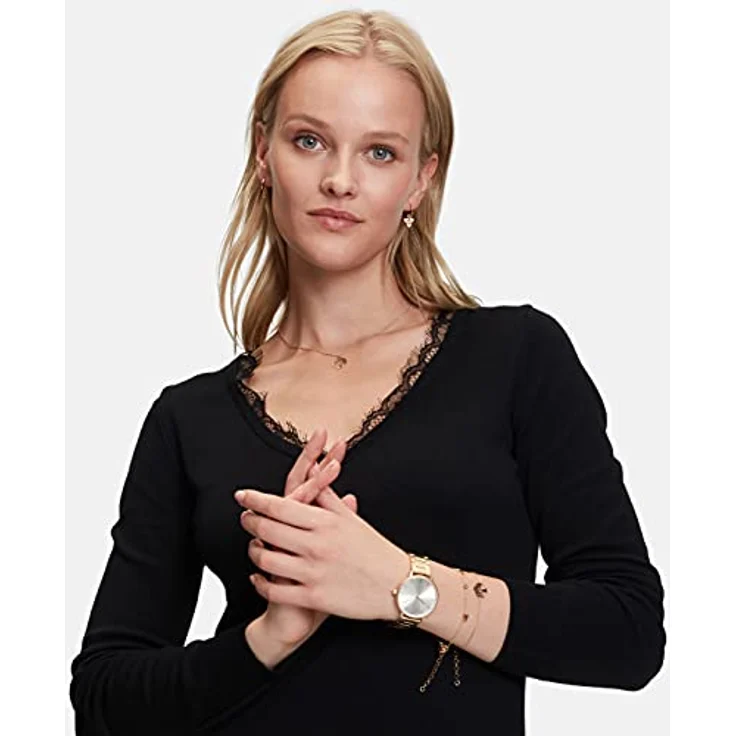 Tamaris Armband TJ-0093-B-21, Edelstahl IP Gold mit Lebensbaum Anhänger, verstellbar 17-21 cm – Bild 2