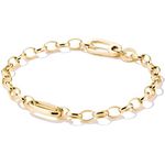 THOMAS SABO Charm-Armband Charm Club Connect, elegantes Armband aus recyceltem Silber 925 mit ovalem Connect Link für individuelle Charms