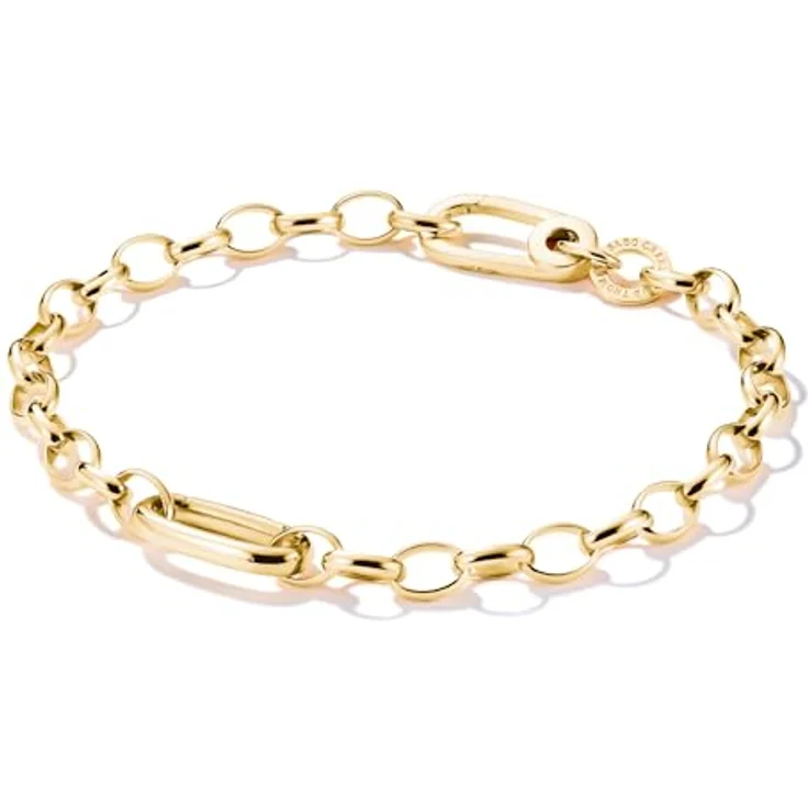 THOMAS SABO Charm-Armband Charm Club Connect, elegantes Armband aus recyceltem Silber 925 mit ovalem Connect Link für individuelle Charms – Bild 1
