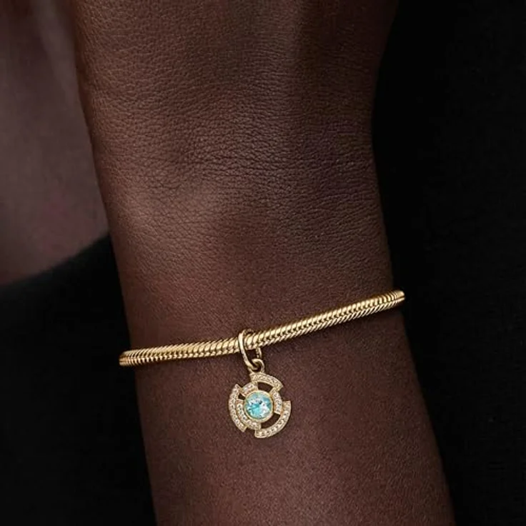 PANDORA Moments Marvel Iron Man Arc Reaktor Charm-Anhänger, 14K vergoldet mit Zirkonia und leuchtender Emaille, kompatibel mit ME und Moments, 764216C01 – Bild 5