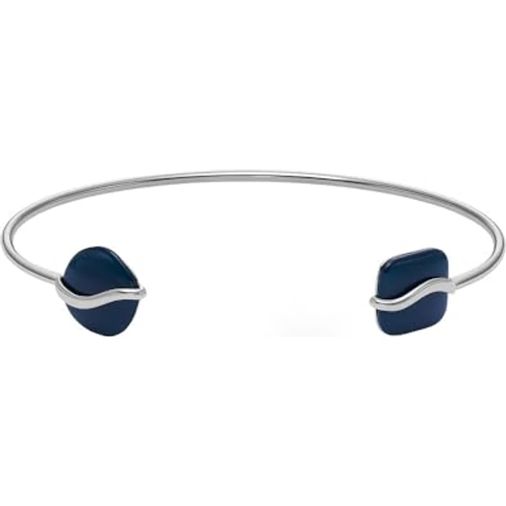 SKAGEN Damenarmspange Sofie Sea Glass Organic Shape, rostfreier Stahl, blau-silber, SKJ1811040 – Bild 1