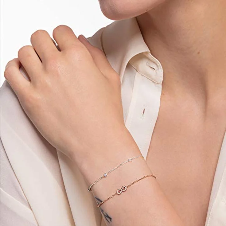 THOMAS SABO Armband mit weißen Steinen, 925 Sterlingsilber, 16-19 cm Länge – Bild 2
