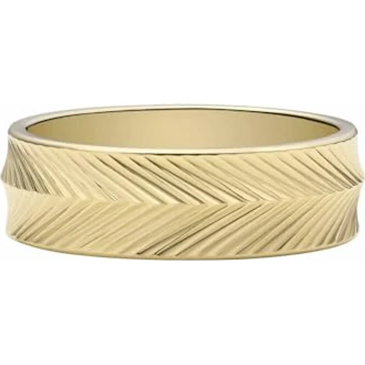 Fossil Damen Edelstahlband Ring, 6.5, goldfarben, poliert – Bild 4