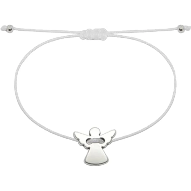 Selfmade Jewelry Schutzengel Armband Silber, Größenverstellbares Armkettchen für Mädchen & Frauen, inkl. Geschenkverpackung, handgemacht in Deutschland – Bild 1