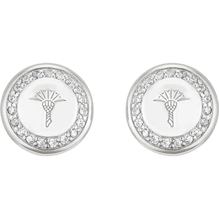 JOOP! Ohrstecker 925 Sterling Silber Damen Ohrschmuck, mit 42 Zirkonia-Elementen, 1 cm, Geschenkbox – Bild 2