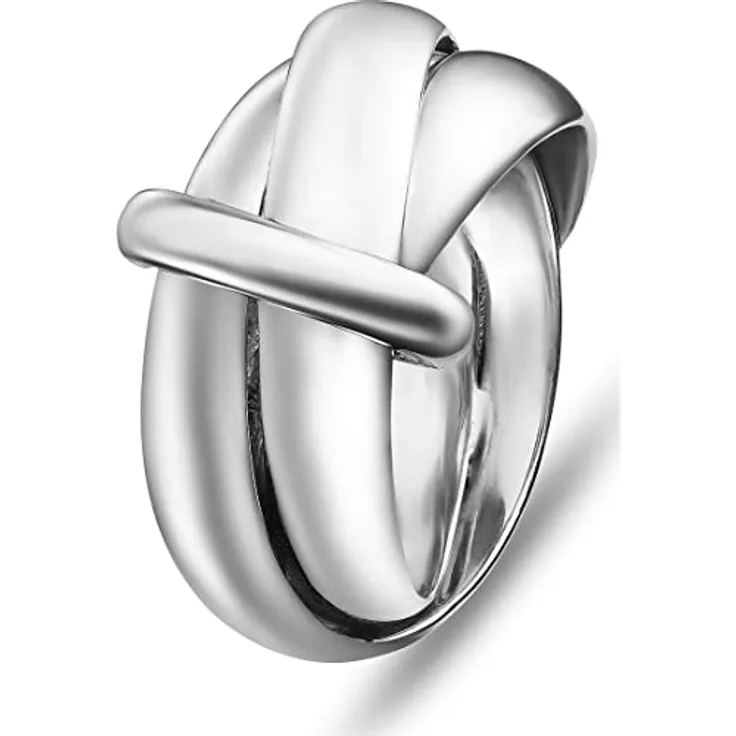 JETTE Damenring 925er Silber, Breite 1,07 cm, Durchmesser 24,5 mm, Geschenkbox enthalten