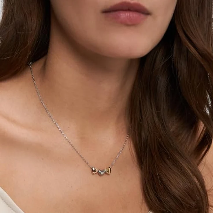 s.Oliver Necklace - Elegante Ankerkette aus poliertem Edelstahl - Silber - 40 cm - wasserfest & hautfreundlich – Bild 2