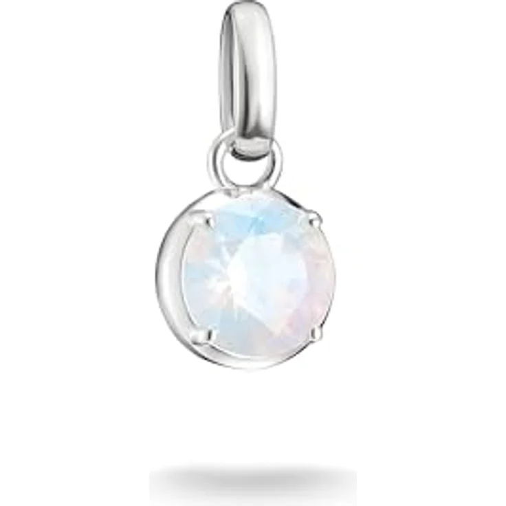 THOMAS SABO Connect Charm Pendant Birthstone Collection, 925 Sterling Silber mit Monatsgravur (Juni) – Bild 1