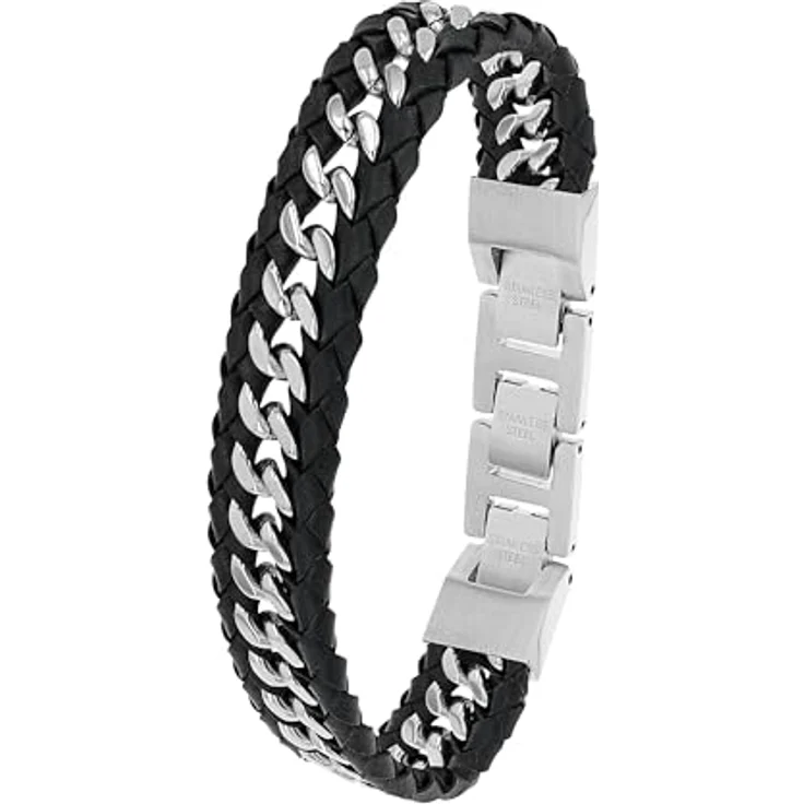 JOOP! Edelstahl Herren Armband, 18,5+1,5+1,5 cm, Silber, inklusive Schmuck Geschenk Box, 2038037 – Bild 1