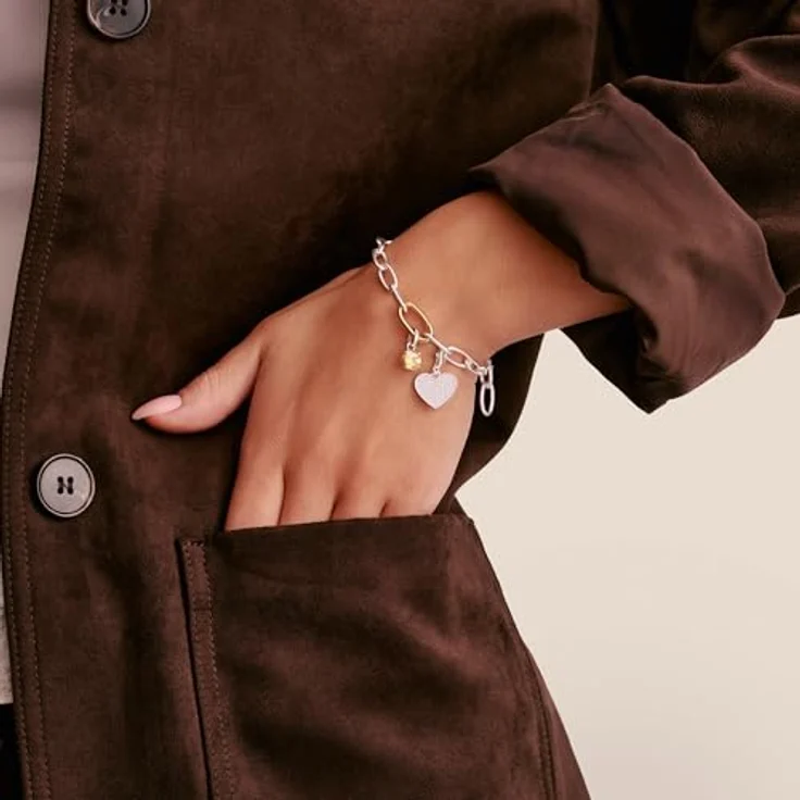 THOMAS SABO Connect Charm Pendant Birthstone Collection, 925er Sterling Silber mit Geburtsmonat-November Gravur – Bild 5