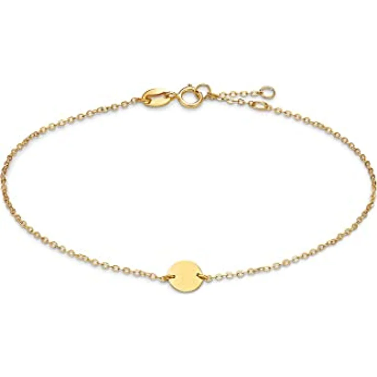CHRIST Damen-Armband 375er Gelbgold, 19 cm mit Anhänger, in Geschenkbox – Bild 1
