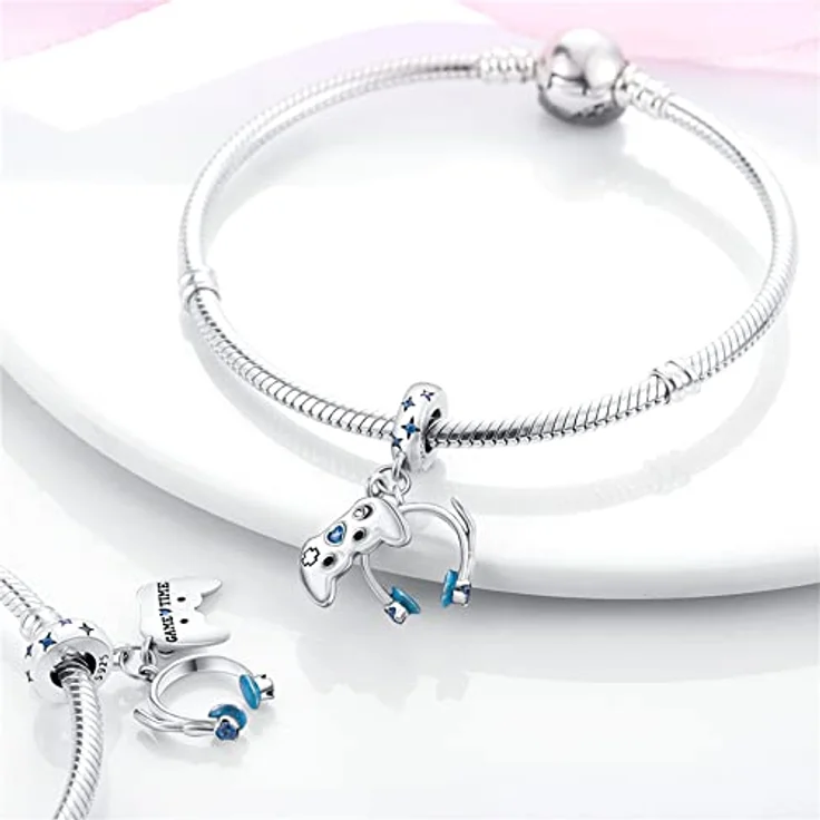 Pandach Damen Charm Anhänger, 925 Sterling Silber mit Zirkonia, kompatibel mit europäischen Armbändern und Halsketten, ideal als Geschenk für Frauen und Mädchen – Bild 3