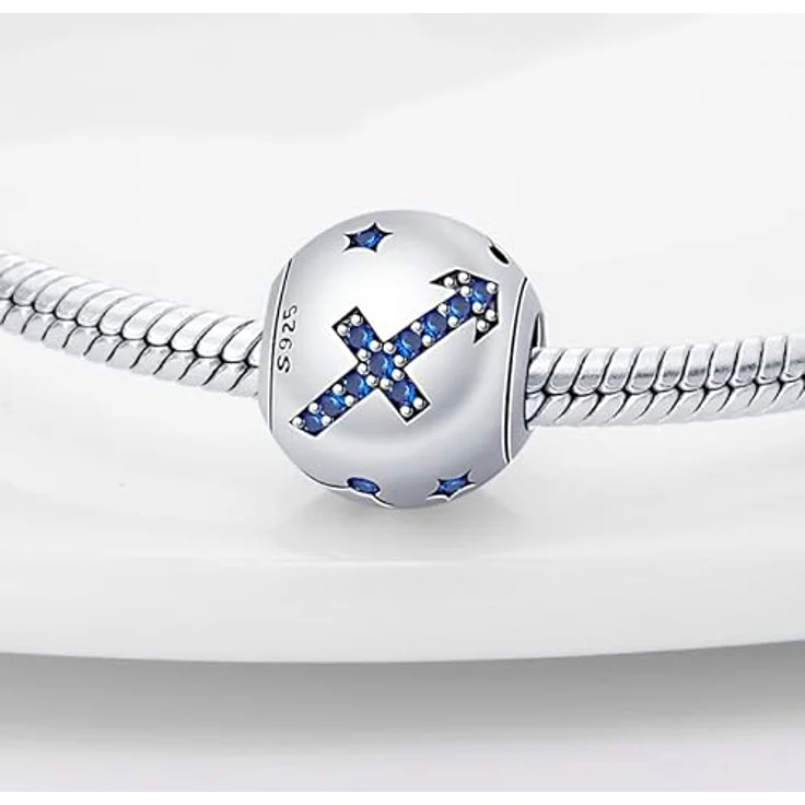 Pandach Charm Anhänger Sternzeichen, 925 Sterling Silber, 12 Sternbilder Charms Beads, kompatibel mit Pandora Armband und Halskette für Frauen und Mädchen – Bild 2