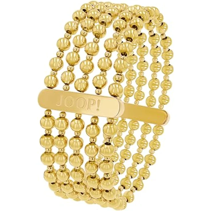 Joop! Armband Edelstahl Damen, mehrreihiger Armschmuck mit synthetischem Zirkonia, Bicolor, 19+3 cm, in Schmuck Geschenk Box, 2039844 – Bild 3