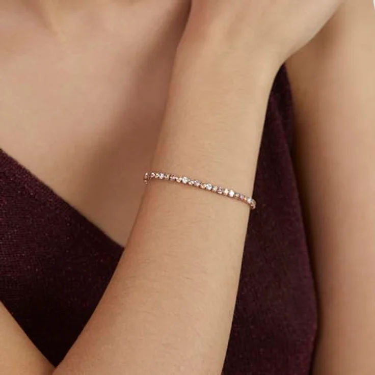 s.Oliver Bracelet - Elegantes goldenes Armband aus poliertem Edelstahl - verstellbar bis 20 cm - wasserfest & hautfreundlich – Bild 2