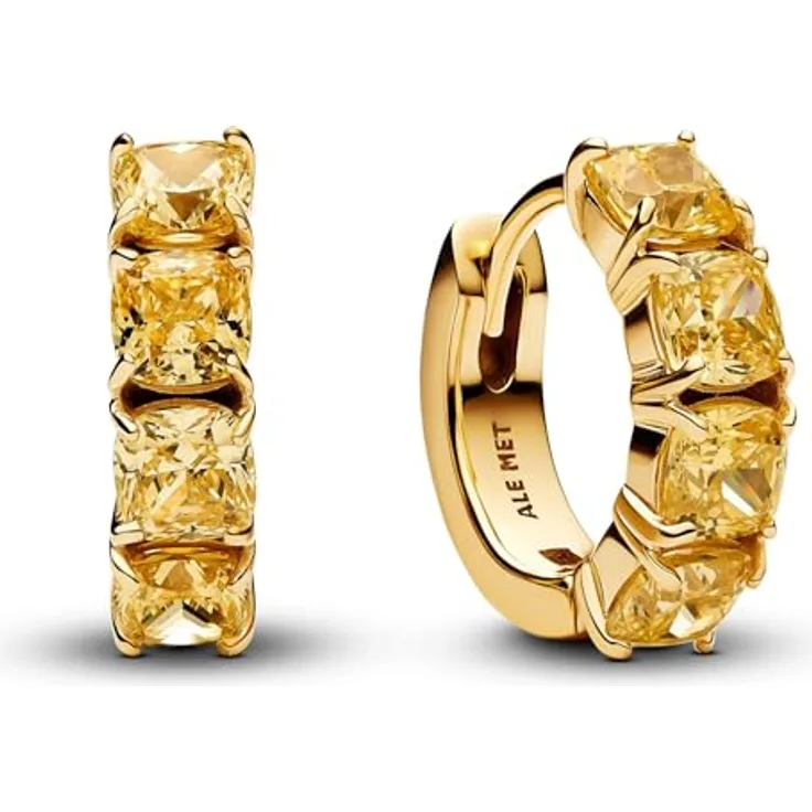 Pandora Creolen Timeless 263851C02, elegante Ohrringe in zeitlosem Design